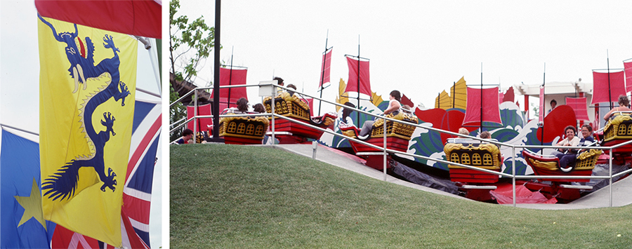 Manchurian flag and The Great Whale of China