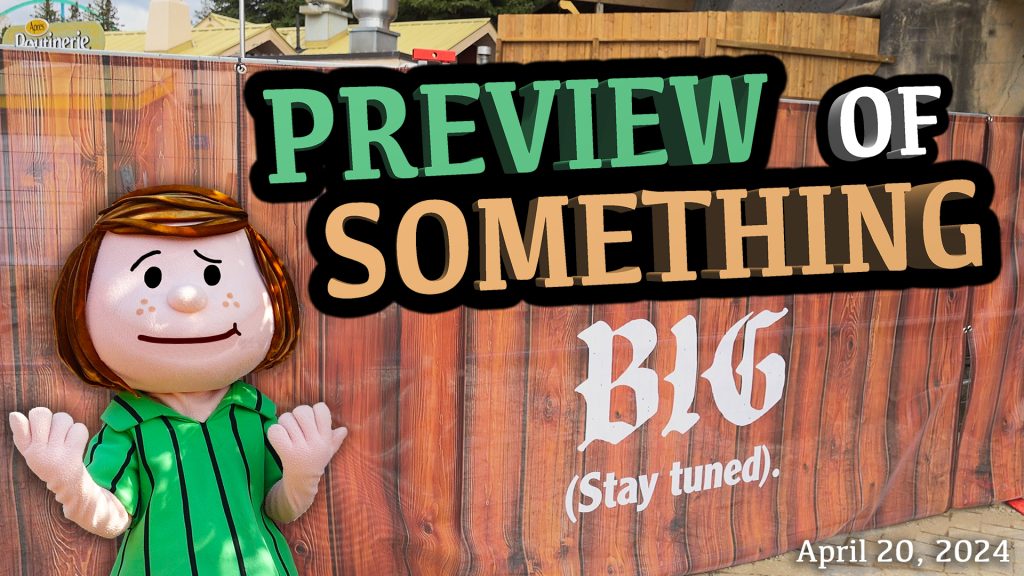 Thumbnail image from a video, with text reading "Preview of Something BIG (stay tuned)."