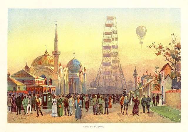 Artwork of the Midway Plaisance.