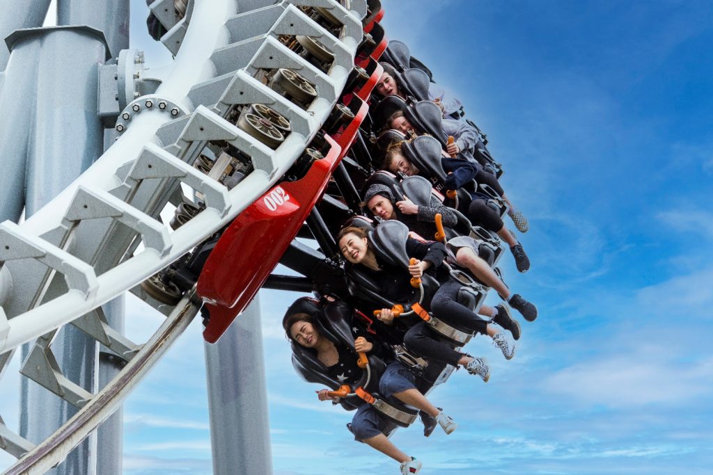 The first drop on Flight Deck, now known as The DareDeviler.