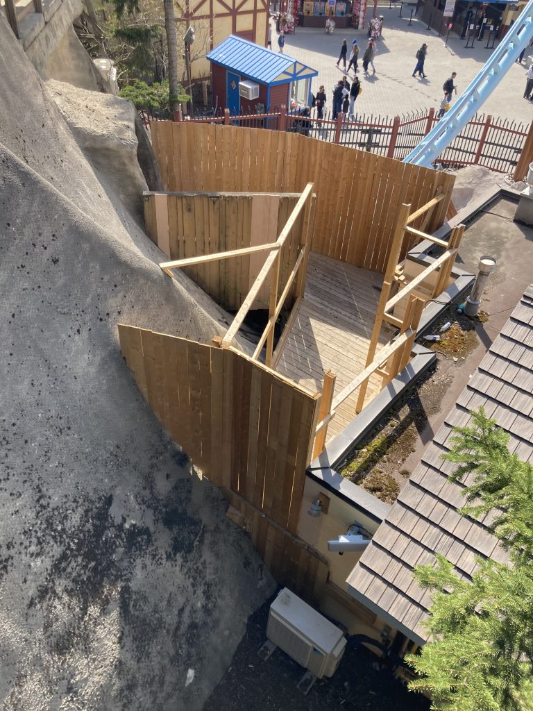 Former temporary exit ramp for Thunder Run.