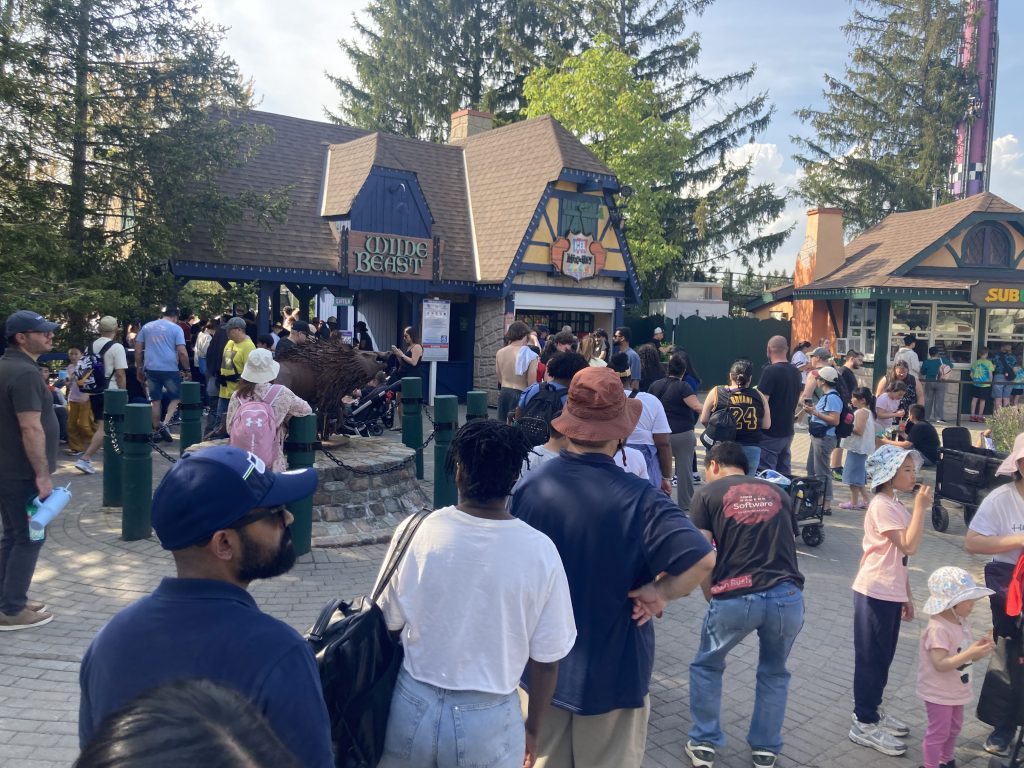 Line for the Medieval Faire ICEE stand.