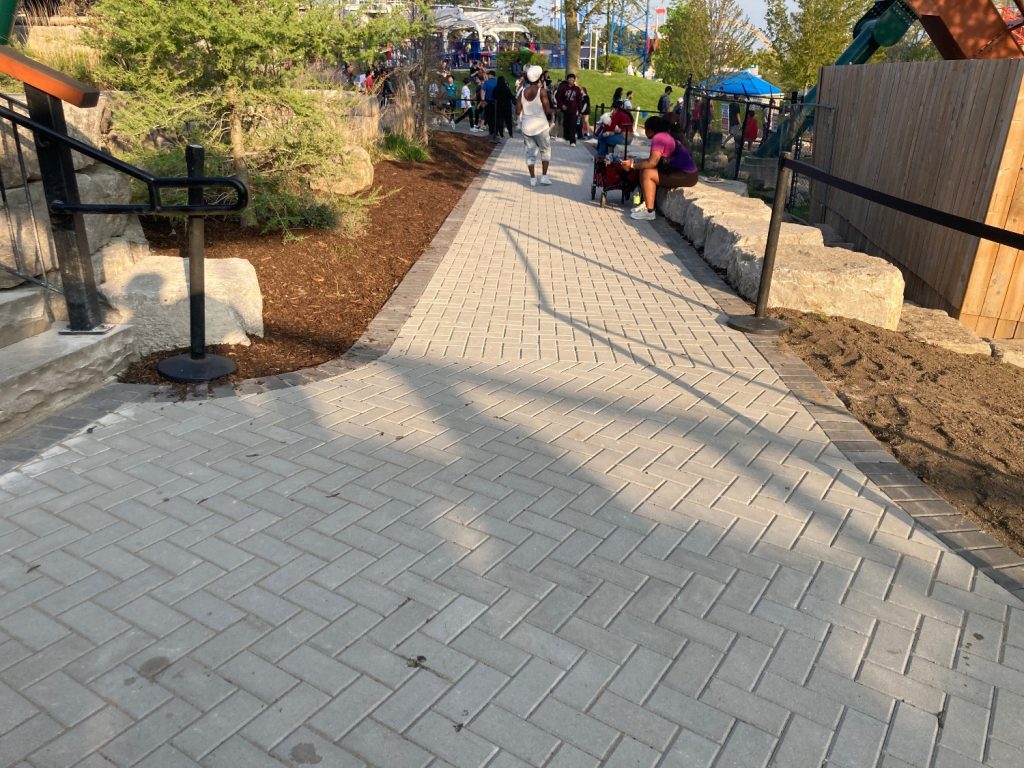 The Heather Hill path, behind Yukon Striker's tunnel entrance.