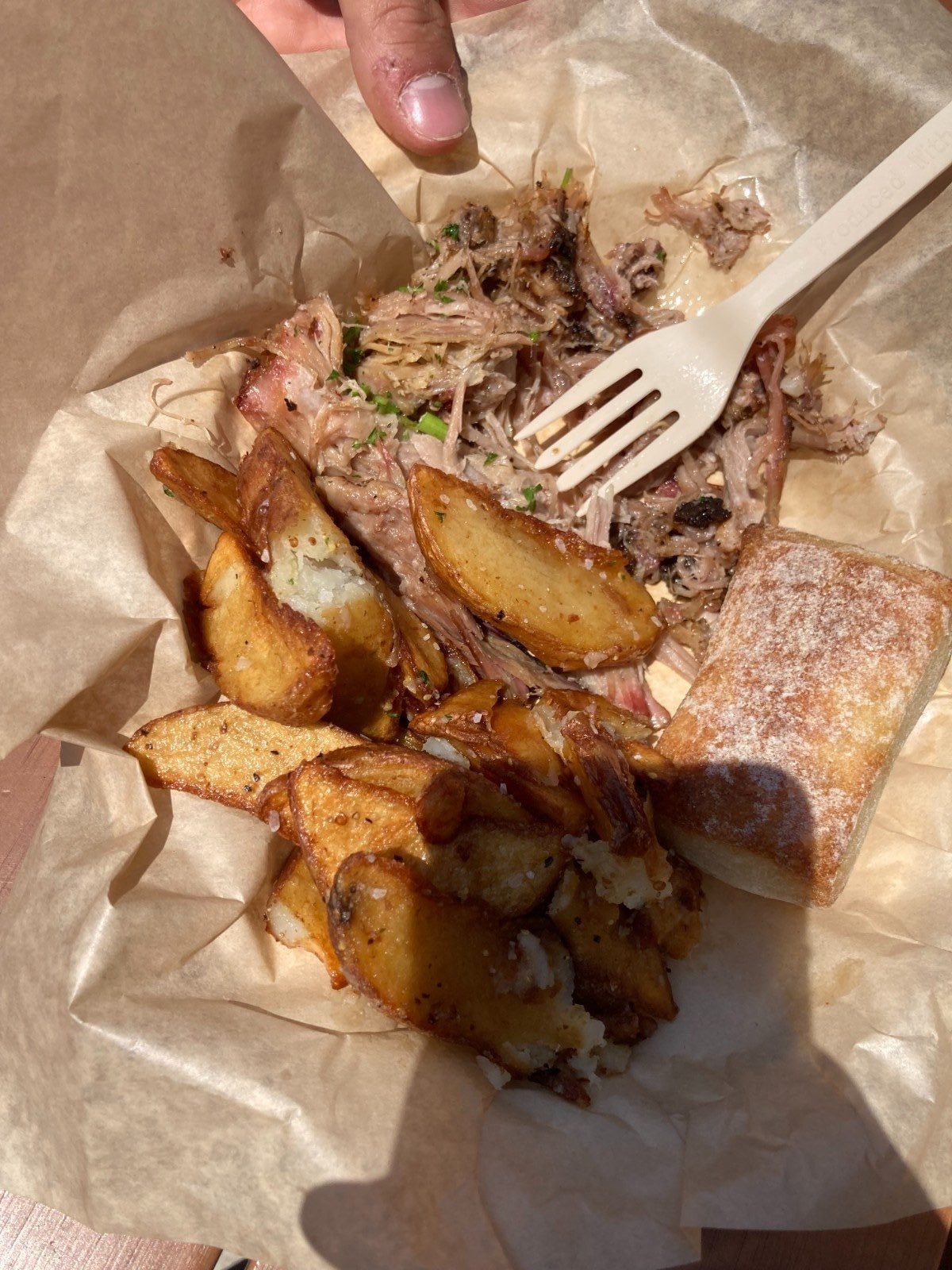 Pulled pork from Lazy Bear Lodge.