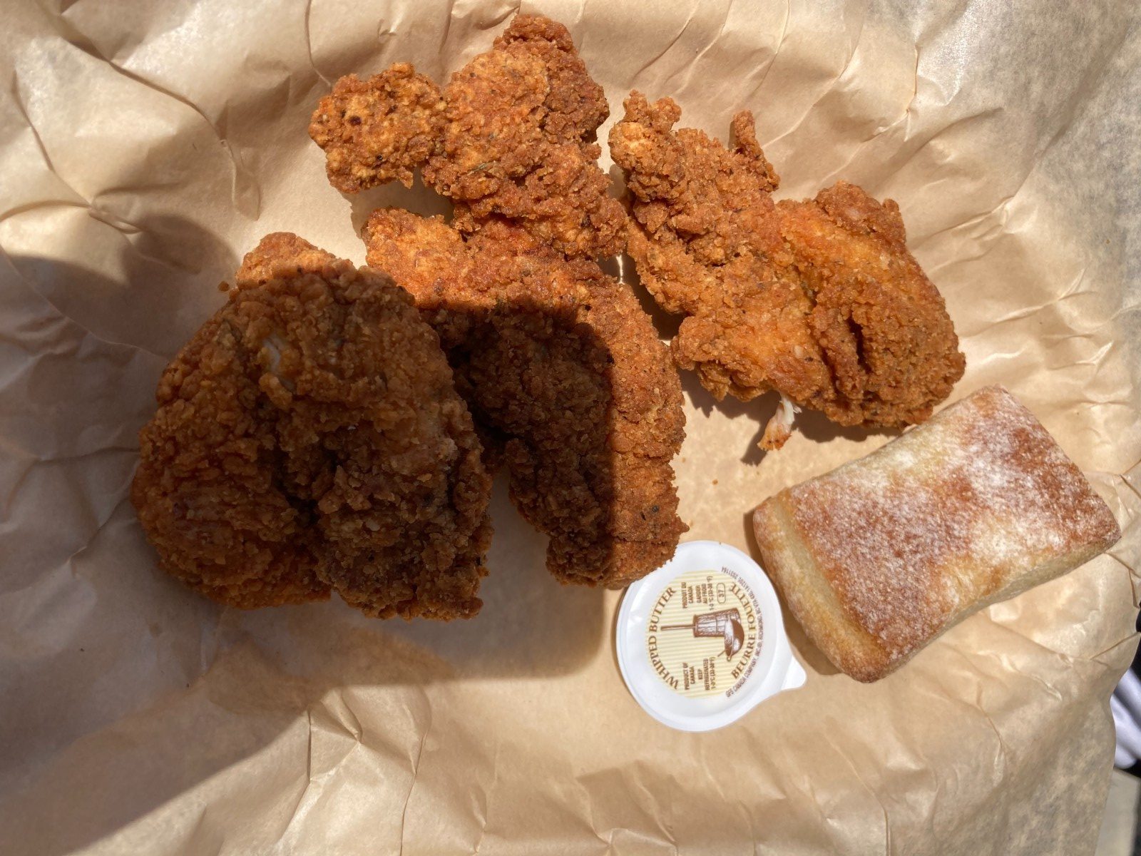 Chicken tenders from Lazy Bear Lodge.