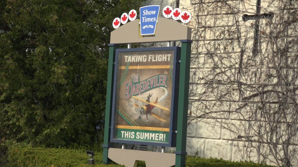 Canterbury Theatre's sign boards.