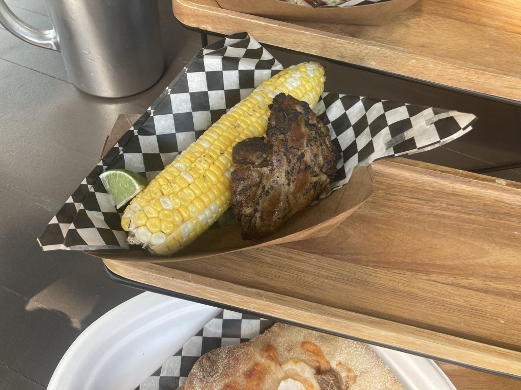 Smoked chicken thigh.