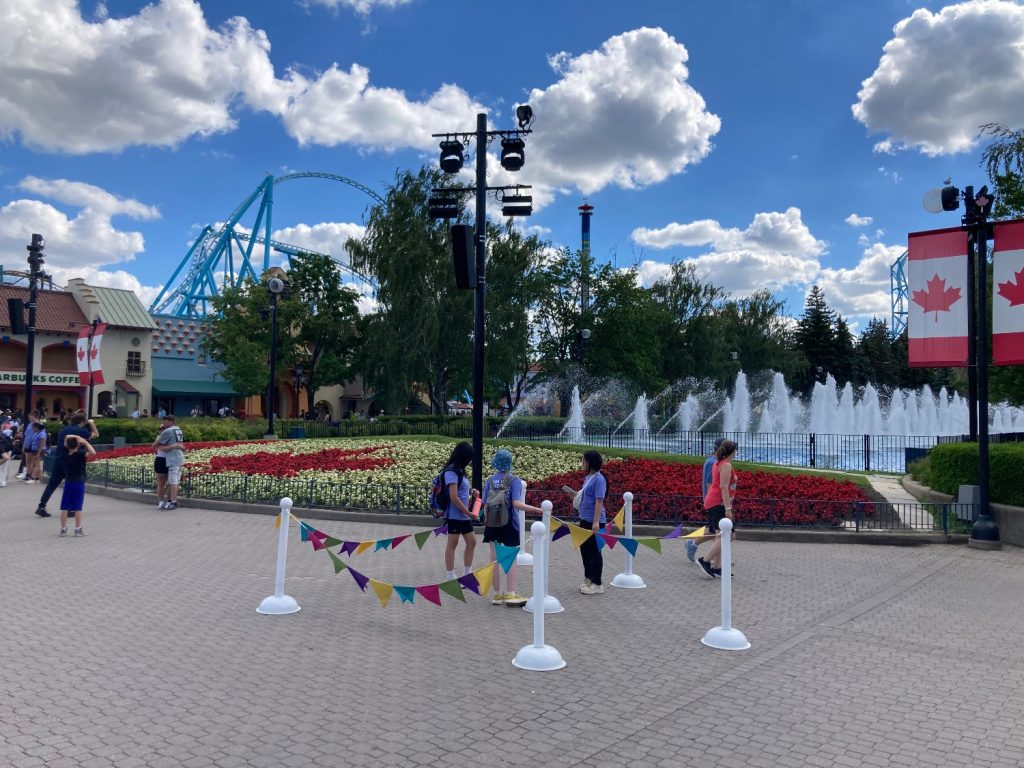 Stanchions by Front Gate