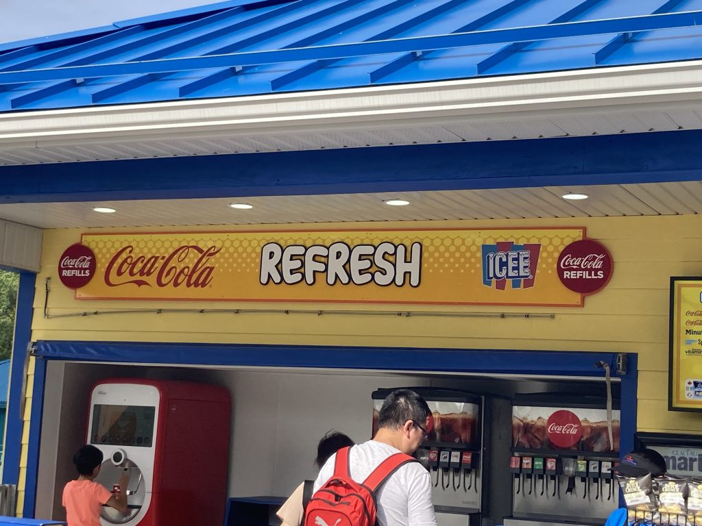 Planet Snoopy Refresh Centre sign.