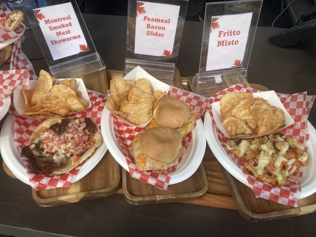Celebration Canada food samples