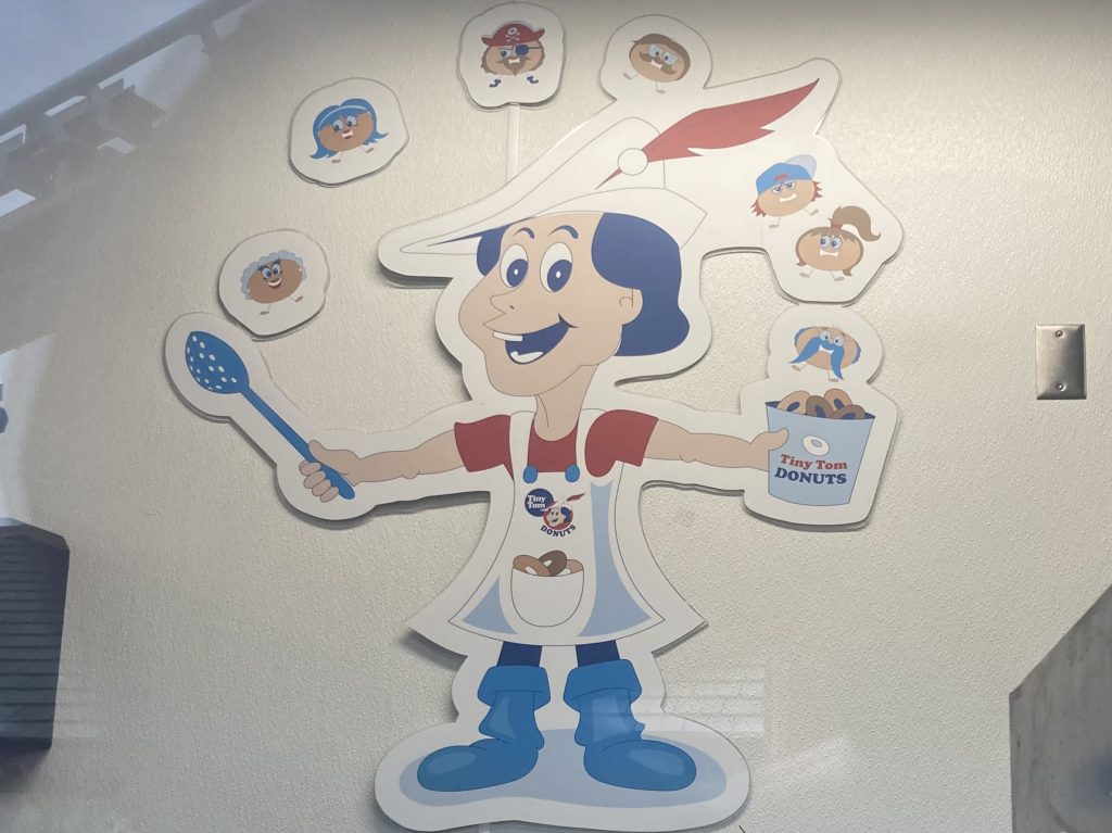 Tiny Tom Donuts mural.