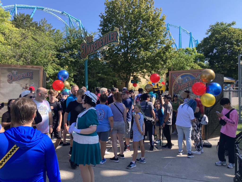 The DareDeviler's crowd on opening day.