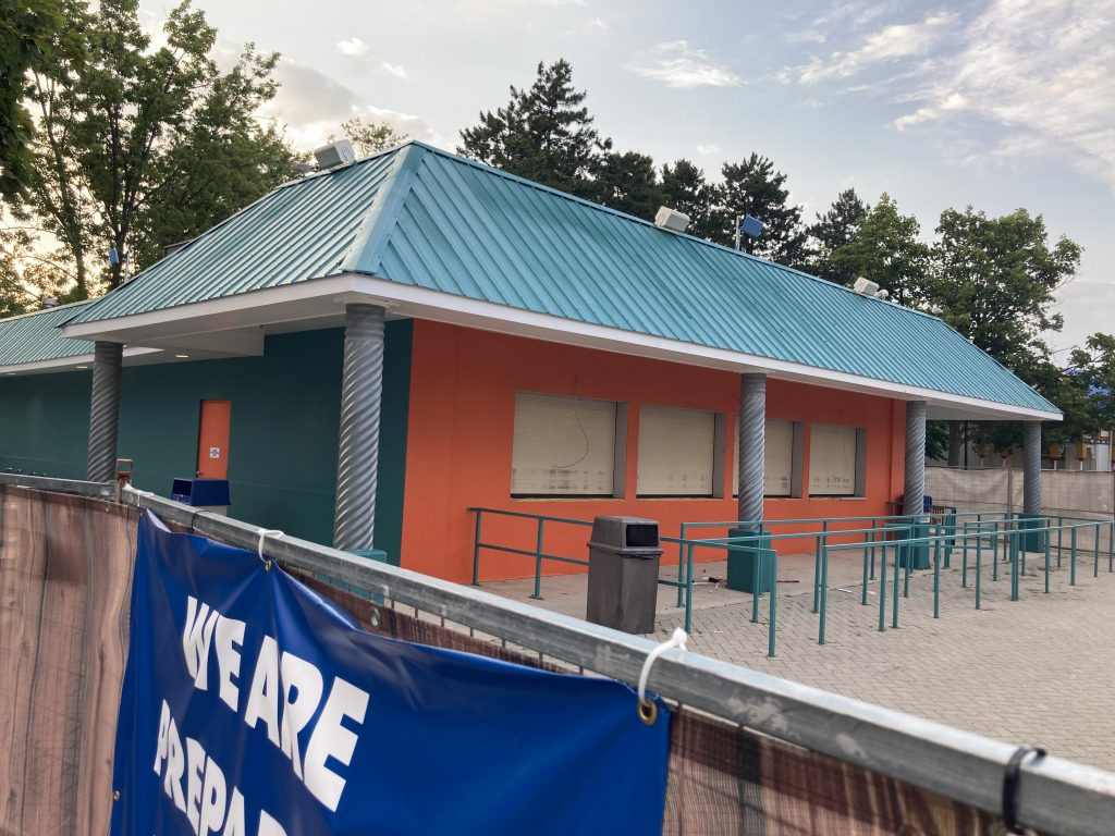 Chicken Shack under renovations.