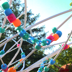 KidZfest spelled out in carved up pool noodles.