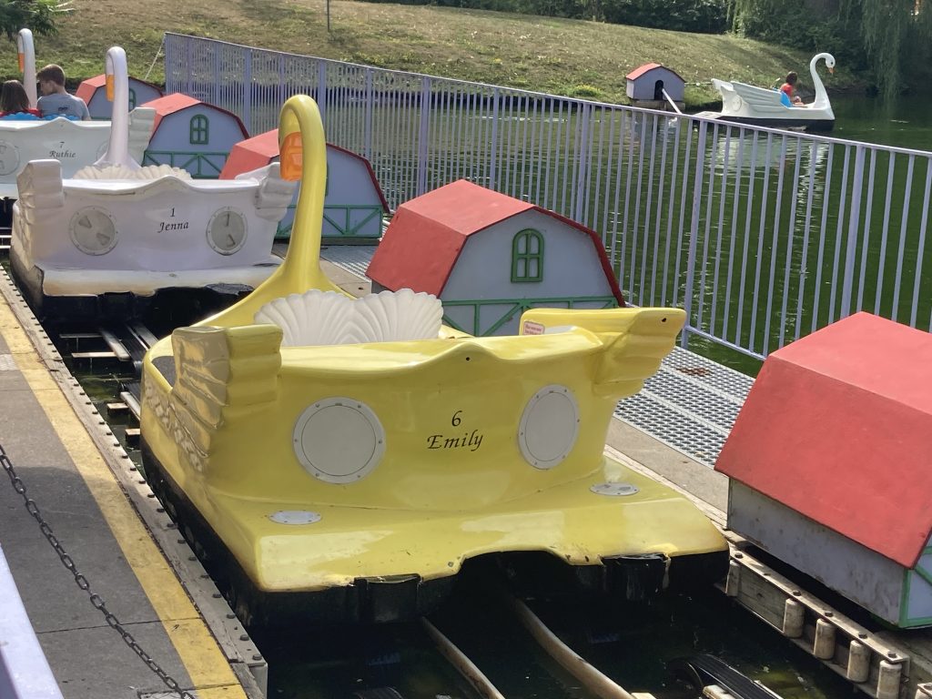 The swan boat named Emily.
