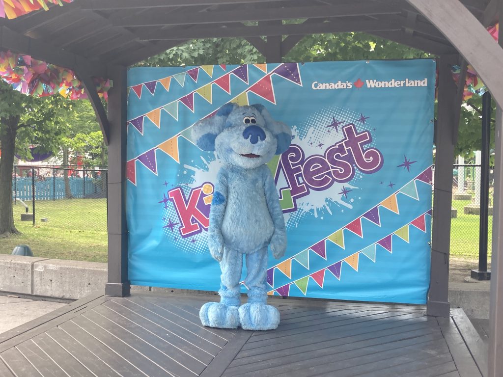 Blue from Blue's Clues.