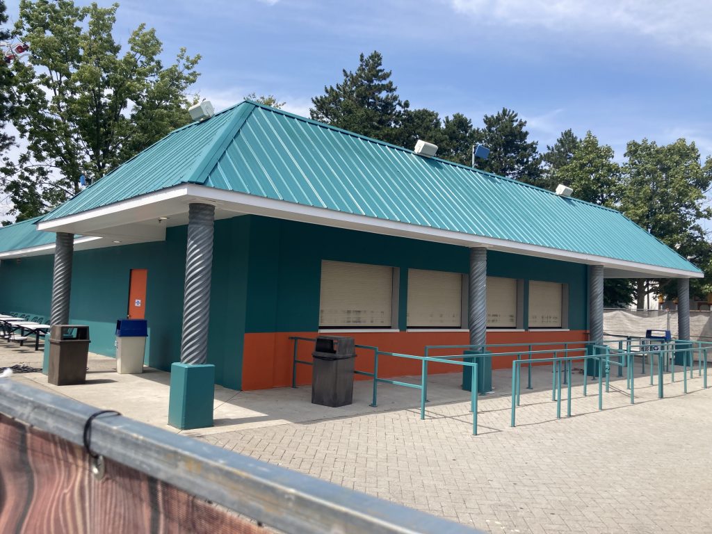 Chicken Shack undergoing renovations.