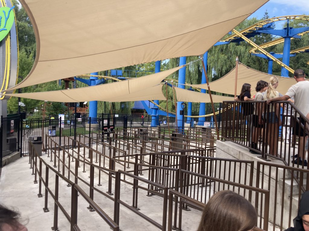 An empty set of switchbacks in AlpenFury's queue.