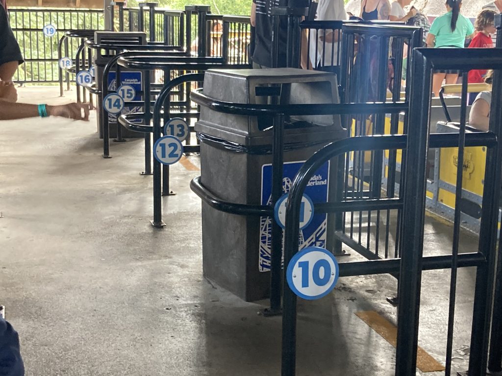 Row numbers in Thunder Run's queue.
