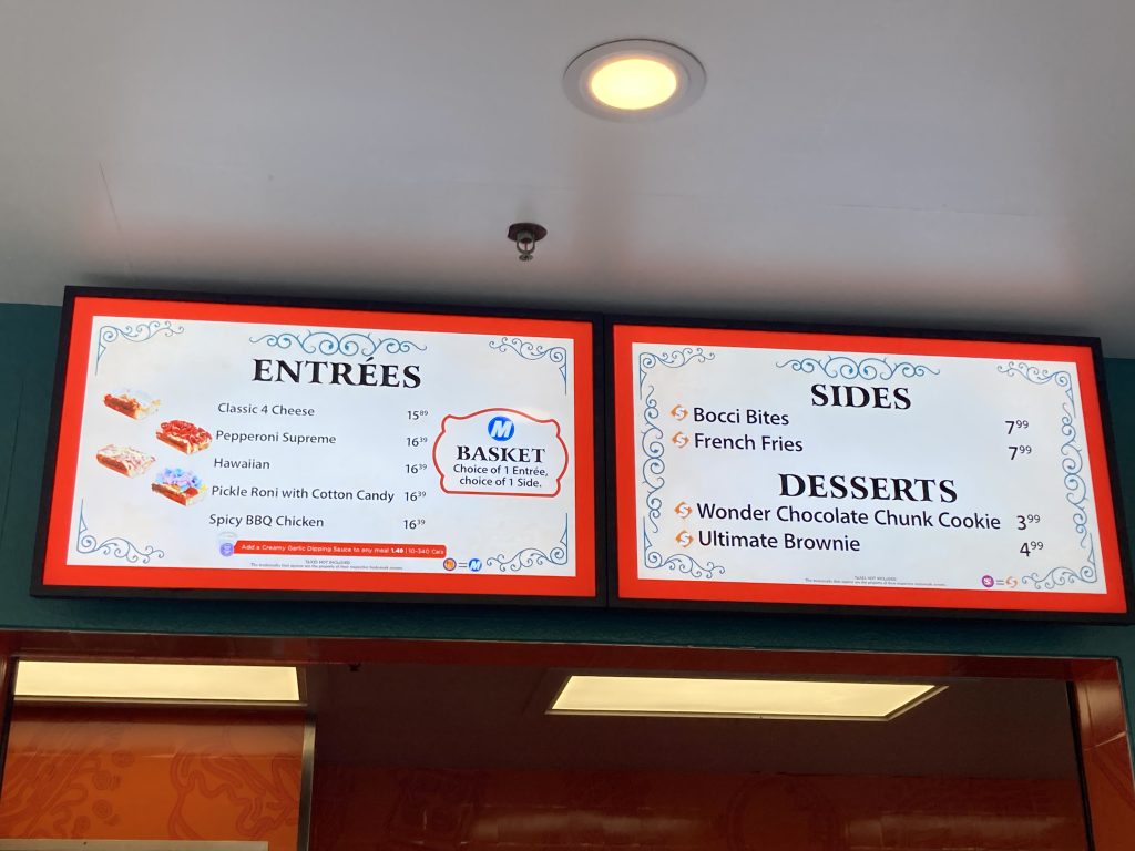 Expo Pizza Pizza menu.