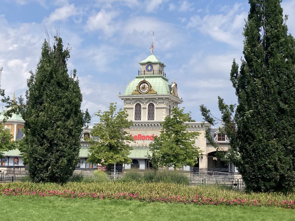 La Ronde's entrance, from a distance.