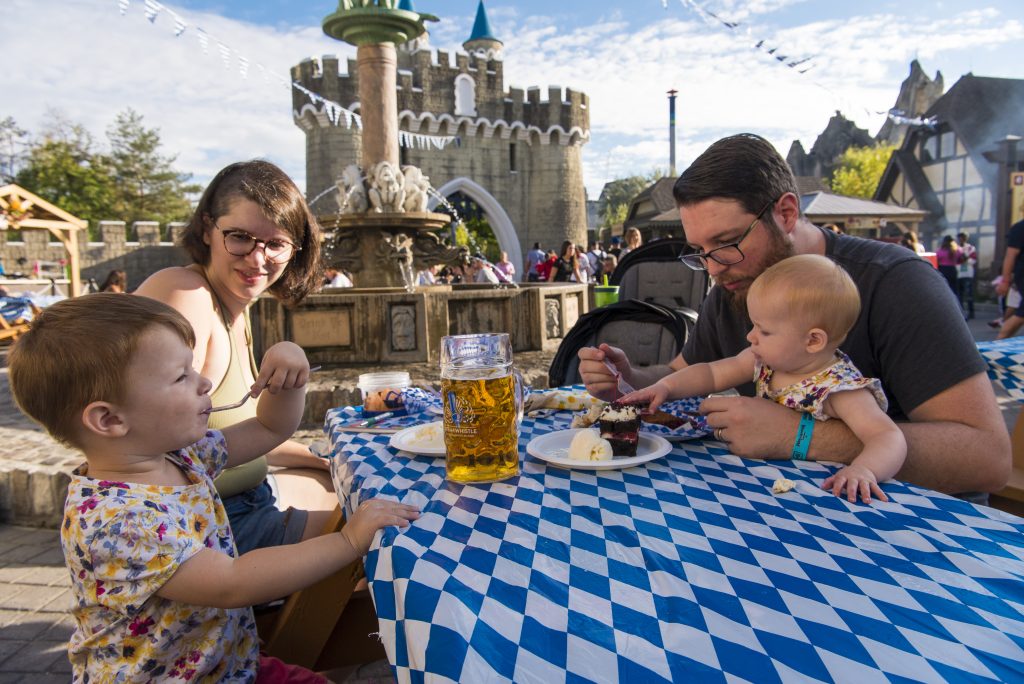 Guests enjoying Oktoberfest.