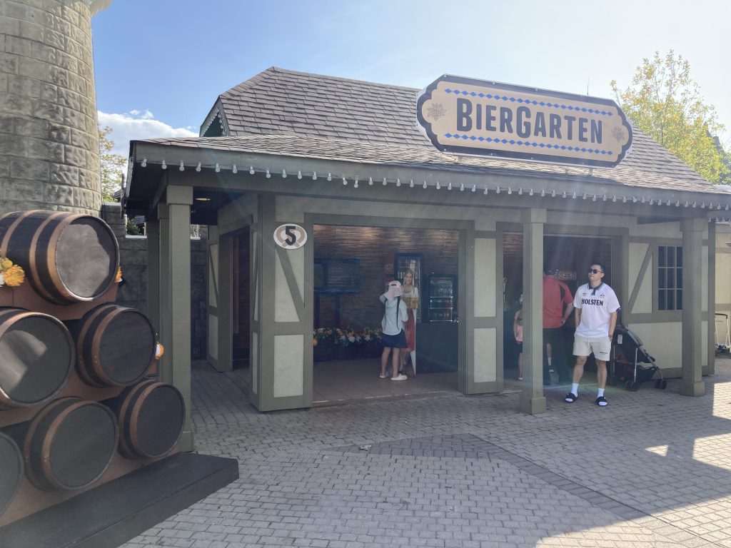 Biergarten at Oktoberfest.