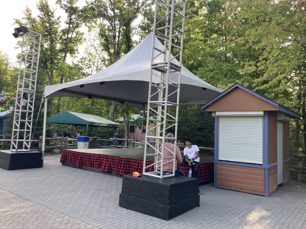 Stage outside KidZville.