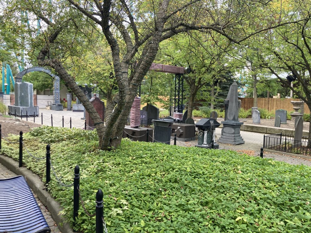Necropolis scare zone being set up.