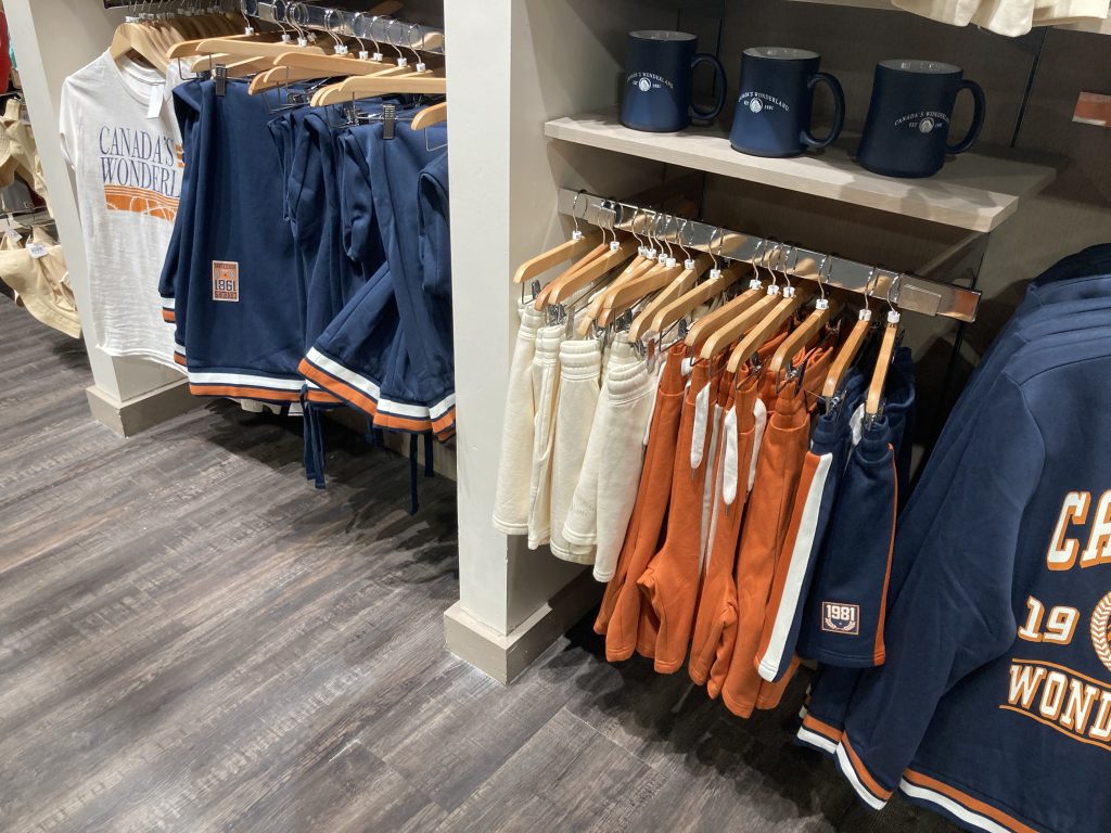 Varsity style clothing.